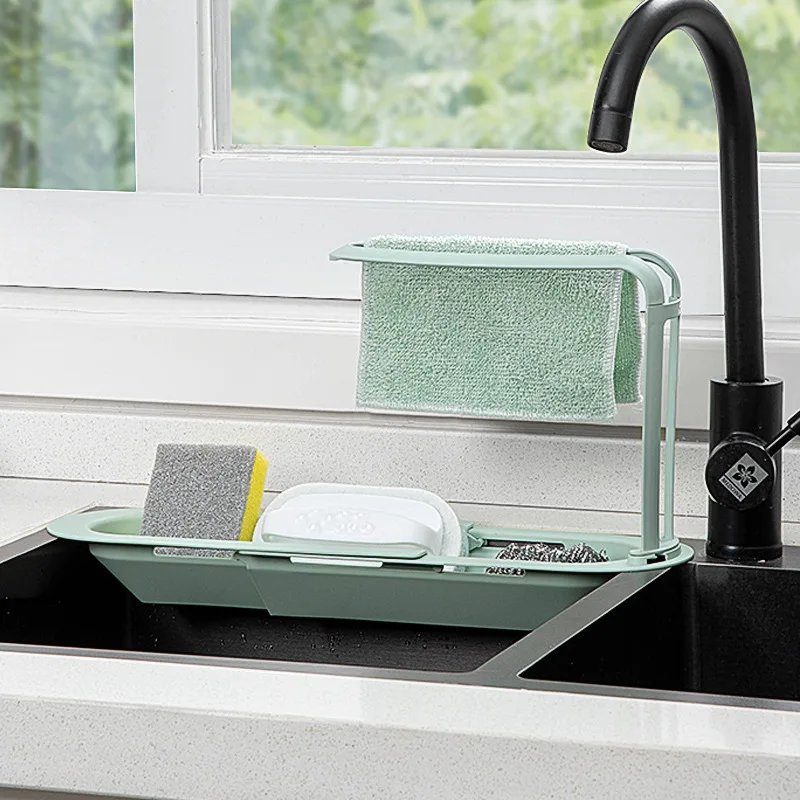 KitchenGadgetsAccessoriesToolTelescopicSinkShelfKitchenSinks