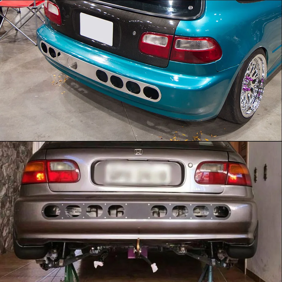 希少 eg3 eg4 eg6シビックBOMEX リアバンパー リアバンパーブレードキット,1ピース,ユニバーサルアルミニウム,8穴