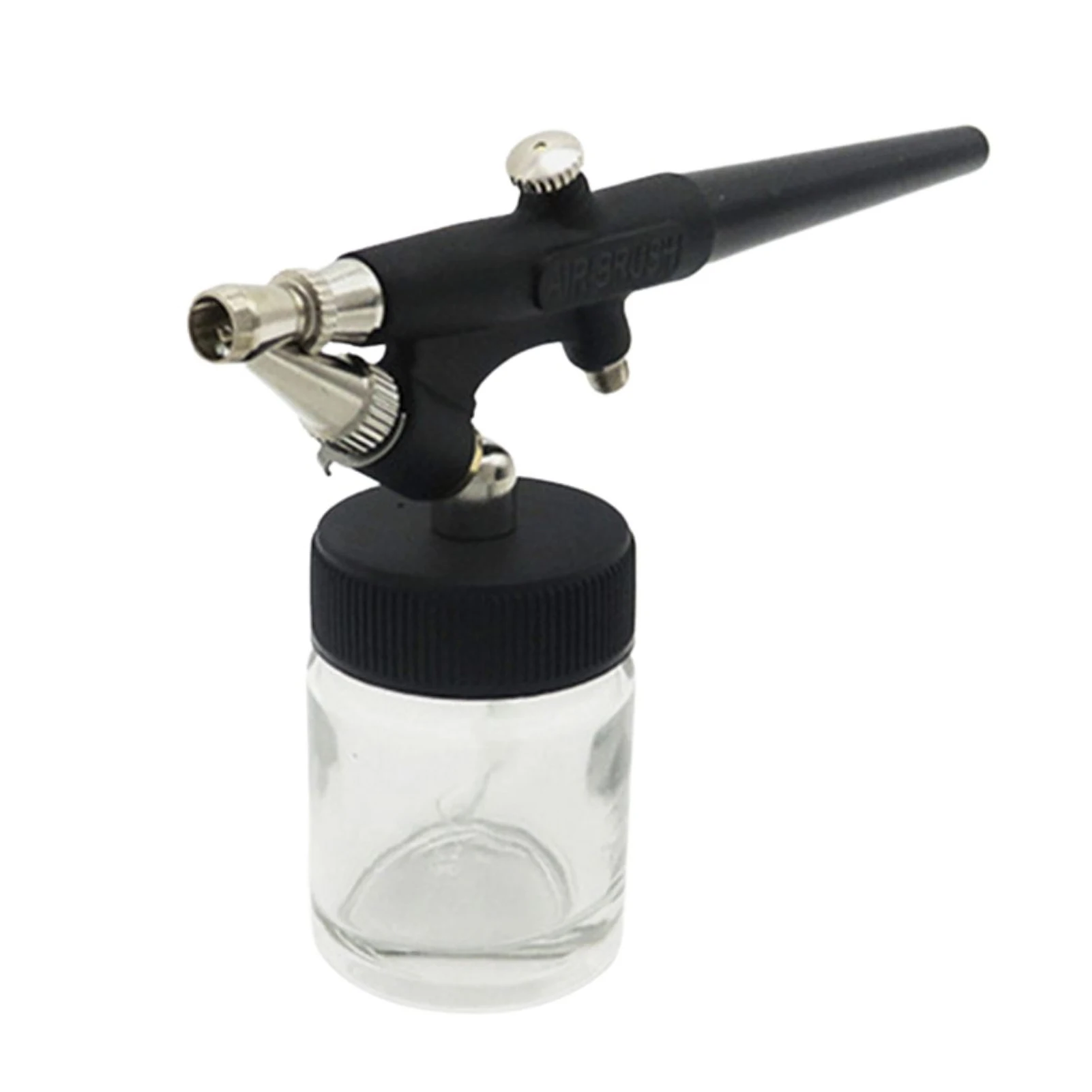 Mini Single Action Air Brush Kit Siphon Feed 0.8mm Paint Spray Gun Air