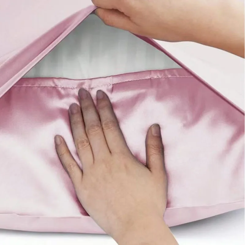 Luxurious Silk Satin Pillowcase for Hair & Skin Care - Queen Size Home Decor