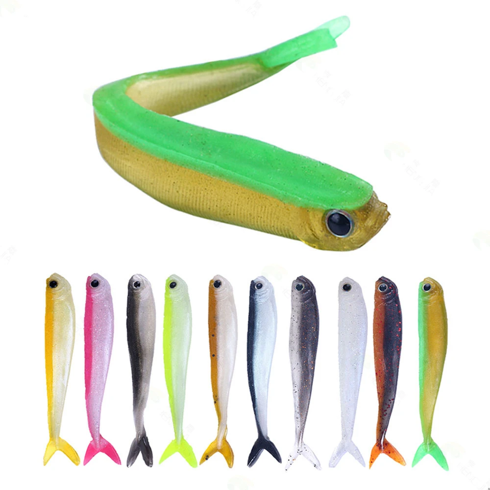 10pcs 8.5cm 2.6g Soft Lures Silicone Bait Goods For Fishing Sea Fishing Pva  Swimbait Wobblers Artificial Tackle - AliExpress
