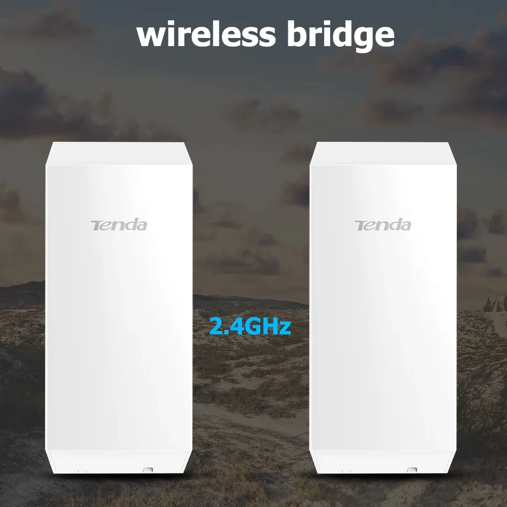 Tenda O1-2.4G Wireless 300Mbps 2.4Ghz Wifi Outdoor Cpe 500M Bridge Range Acsses Point Client/Adattatore Modalità Ap Antenna 8Dbi