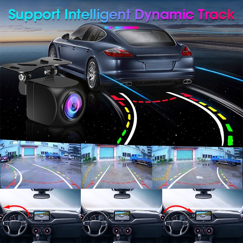Rear View Camera 1080P Waterproof Vehicle Night Vision Universal Backup Camera Car Monitor Head Unit Audio Reverse Cam