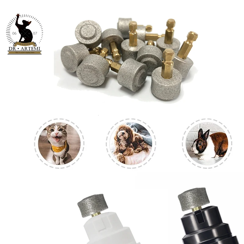 Electric Dog Nail Wheel Grinder Heads Replacement Trimmer Clipper Pet Nail Grinder for Pet Paws Grooming Tools pet nail clipper pet nail grinder