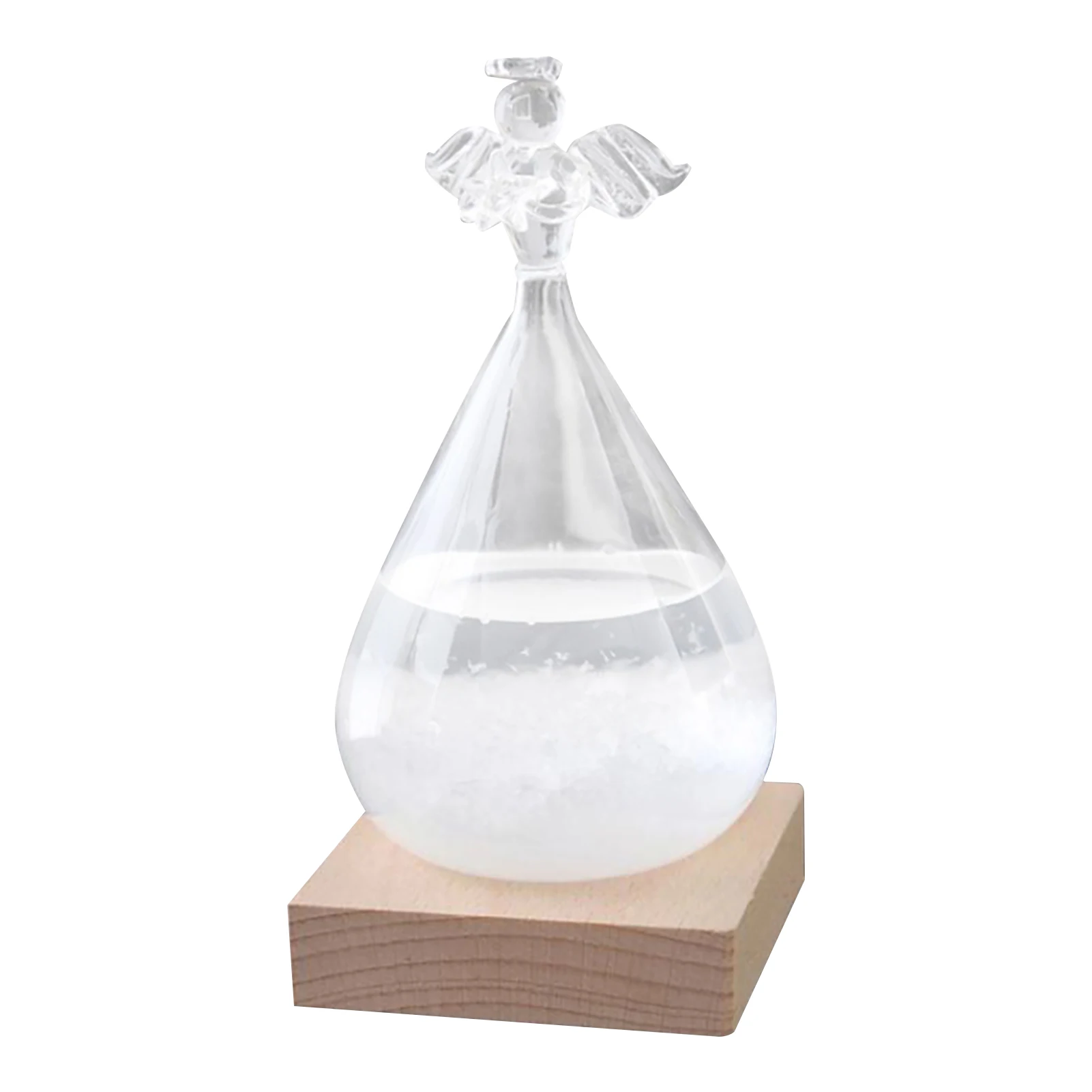Storm Glass Weather Forecaster Weather Station Fashion Creative Office Desktop and Home Decor Water Drop Glass Bottle 