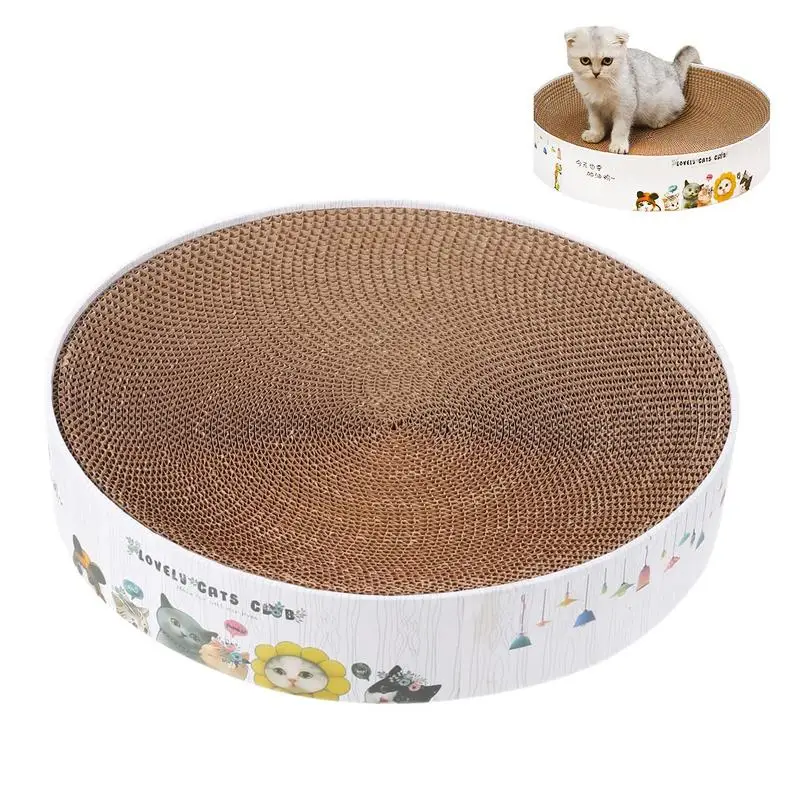 

Когтеточка для кошек, круглая Когтеточка для кошек, защитная Мебель для кошек, Интерактивная тренировочная Когтеточка среднего размера для дома