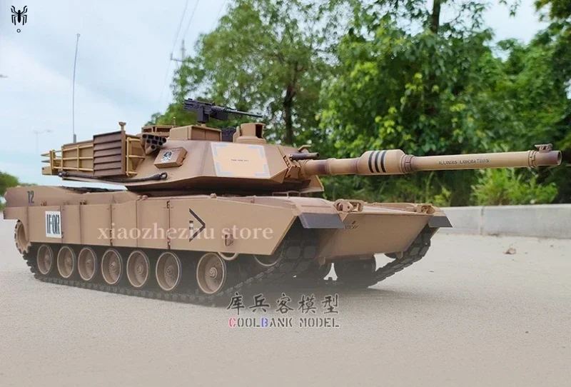 Henglong Us 원격 제어 탱크, M1a2 Abrams 적외선 전투 탱크 모델, ..