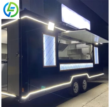 Carrello per alimenti mobile per ristorante mobile 220V Rimorchio per camion per alimenti completo per attrezzature da cucina
