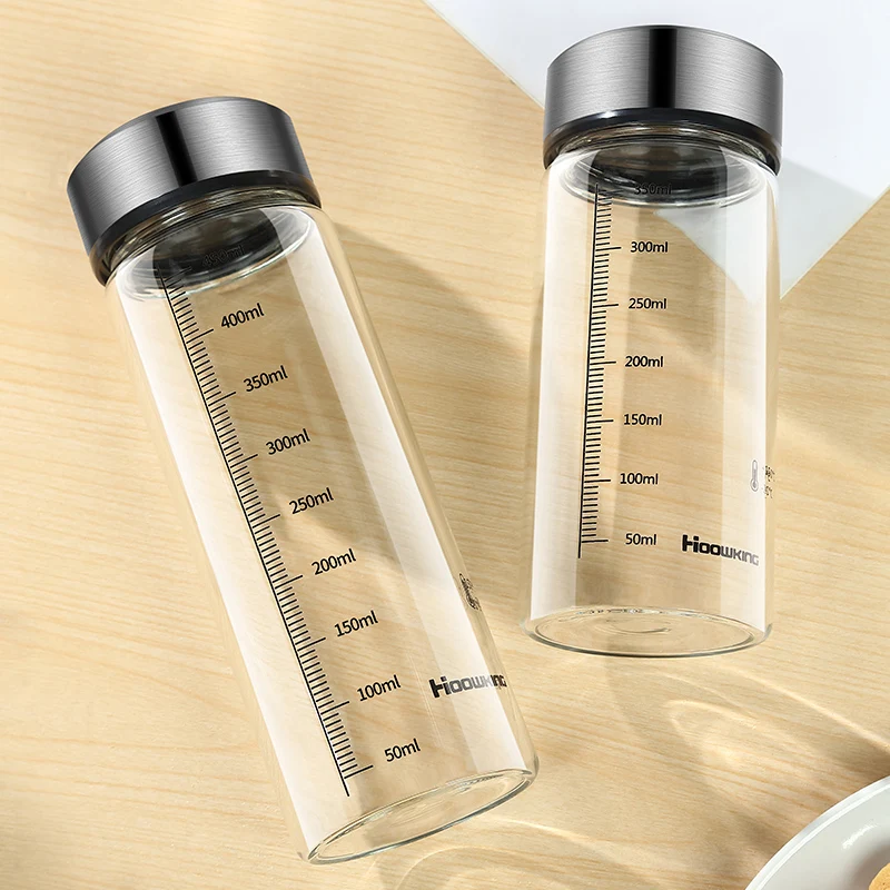 

350ml/450m/550ml Glass Cup Drink Water Cup With Stainless Steel Lid Coffee Milk Juice Cup Beer Can Drink Home Breakfast Cup