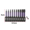 10Pcs Hex Head Wrench Drill Bit With Screwdrivers Bit Holder Set 1/4" Quick Release Shank Magnetic Screwdriver Bit Tools H1.5-H8 5
