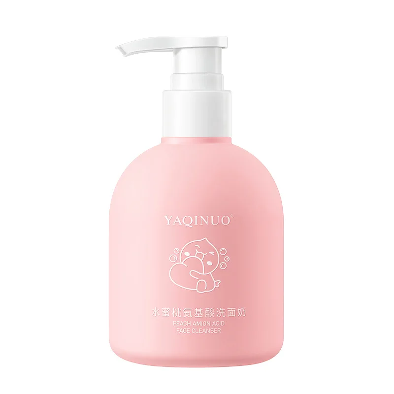 220ml Peach Amino Acid Facial Cleanser Deep Cleansing Gentle Hydration Shrinking Pore Cleanser Skin Care Products 5
