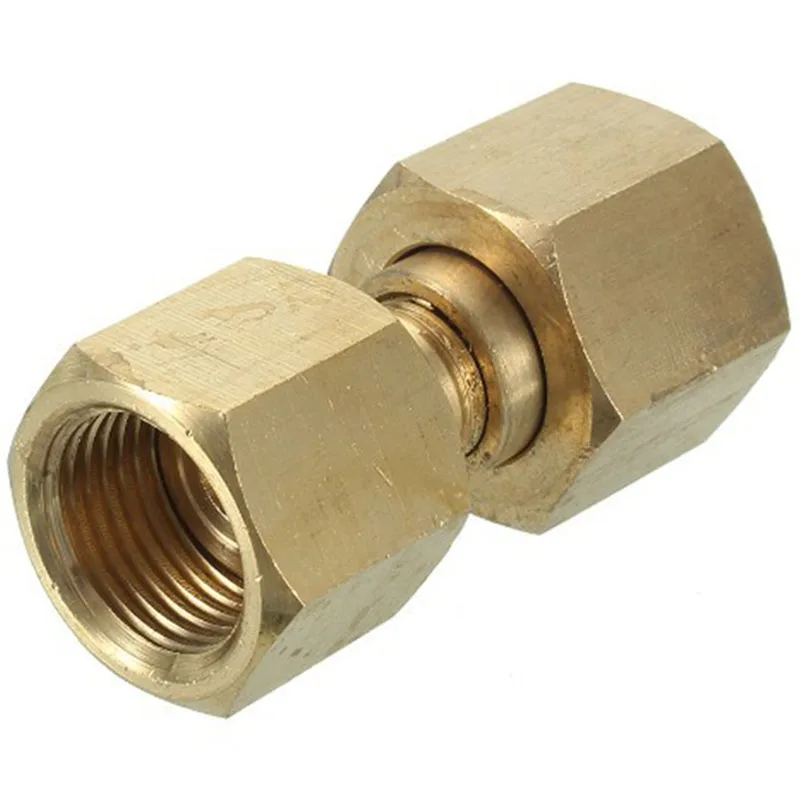 Regulator Valve Nut Brass CGA-320 To CGA-580-CO2 To Argon Gas Regulator Adapter With Standard PrecisionsThreads Cylinder Adapter