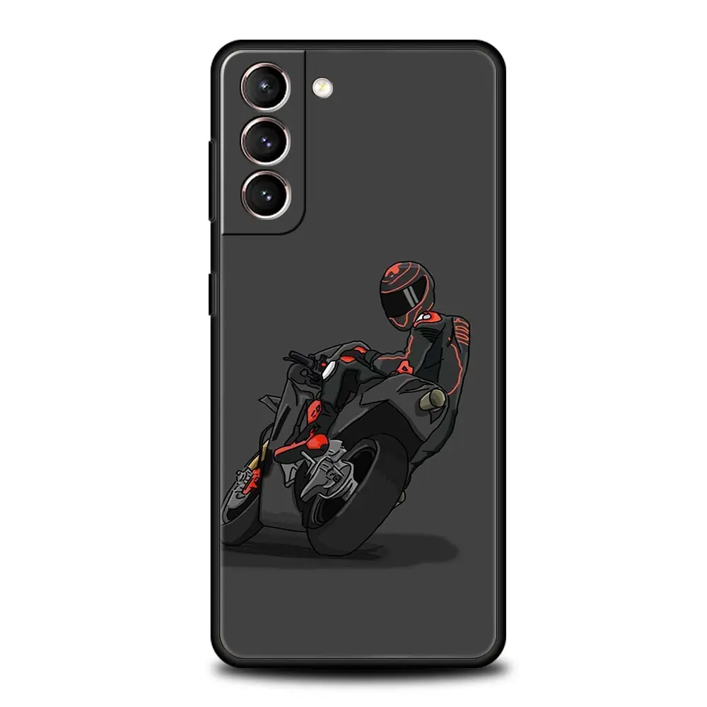 Moto Cross Motorcycle Sports Soft Phone Case