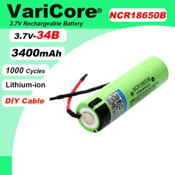 VariCore NCR18650B with DIY Cables