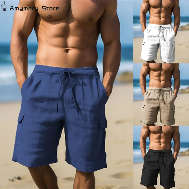 Шорты мужские повседневные на шнуровке