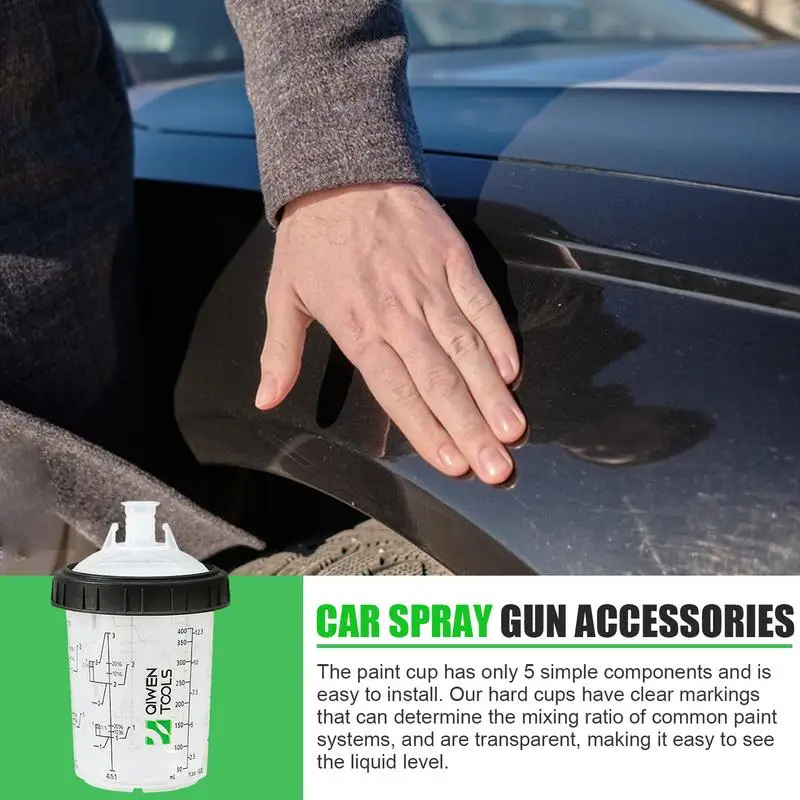Paint Spray Guns Cup180/400/600ml Paint Mixing Cup 50pcs Disposable Cup Spray Guns Pot with Inner with Lids