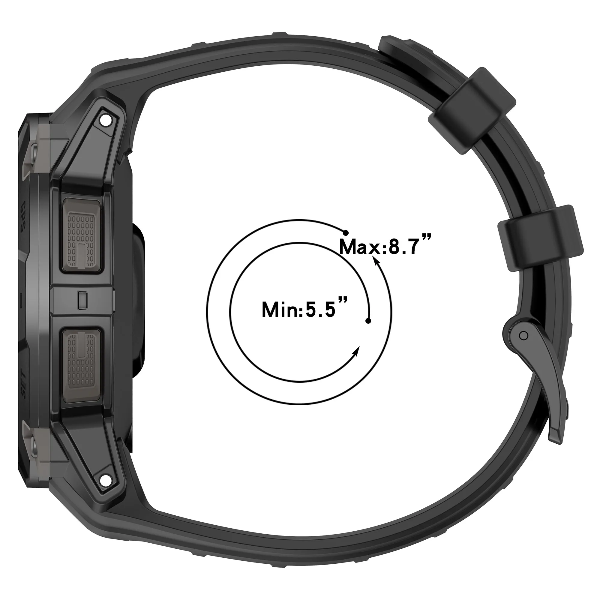 Silicone Replacement Watch Strap for Garmin Instinct Series