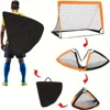 1/2pcs Kids Soccer Goals for Backyard 4x3 ft Portable Soccer Nets Outdoor Sport Training Equipment Soccer Goal with Carrying Bag 5