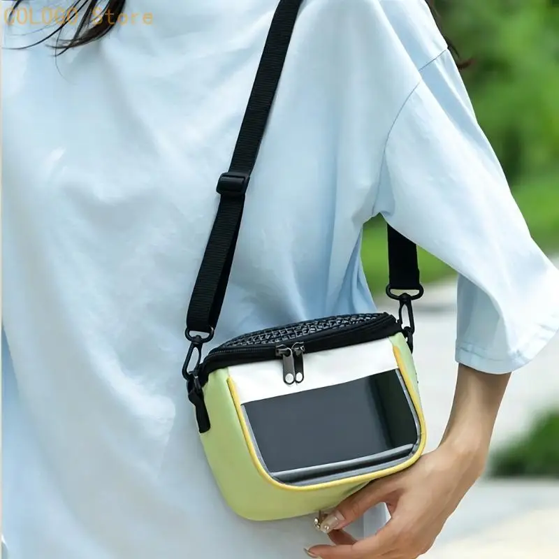 Borsa da viaggio portatile per piccoli animali con trasporto a spalla, borsa da viaggio per trasporto routine, viaggi nelle - immagine 2