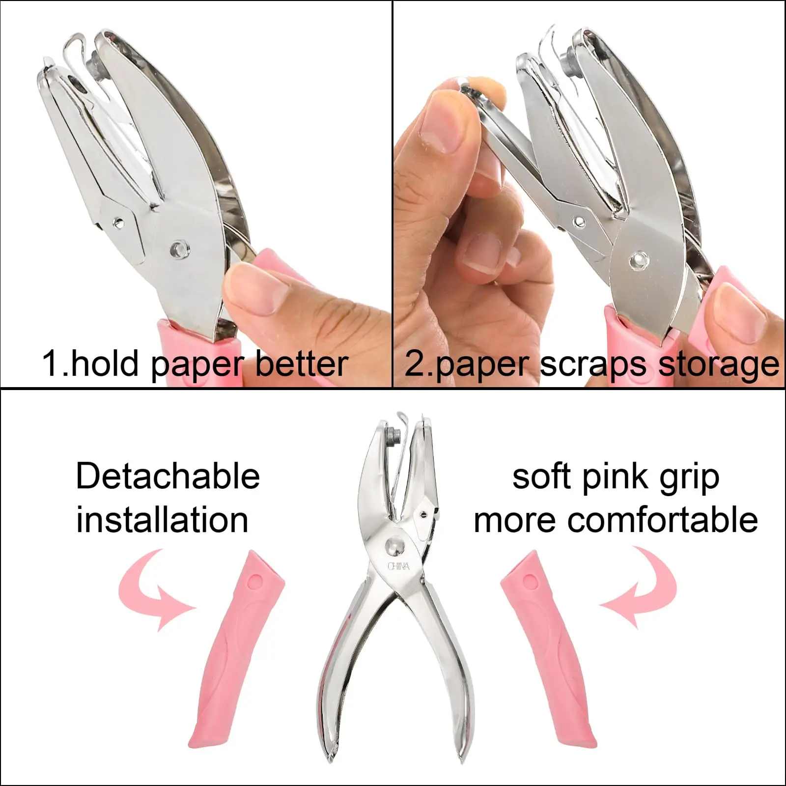 Cute Single Hole Puncher Scrapbooking Paper Punches Kawaii Star Heart Circle Hole Punch DIY Craft Shape Cutter Perforator 2024 - 3