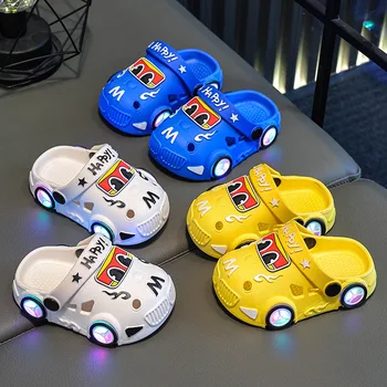 Light-Up Car Kids Slippers 4