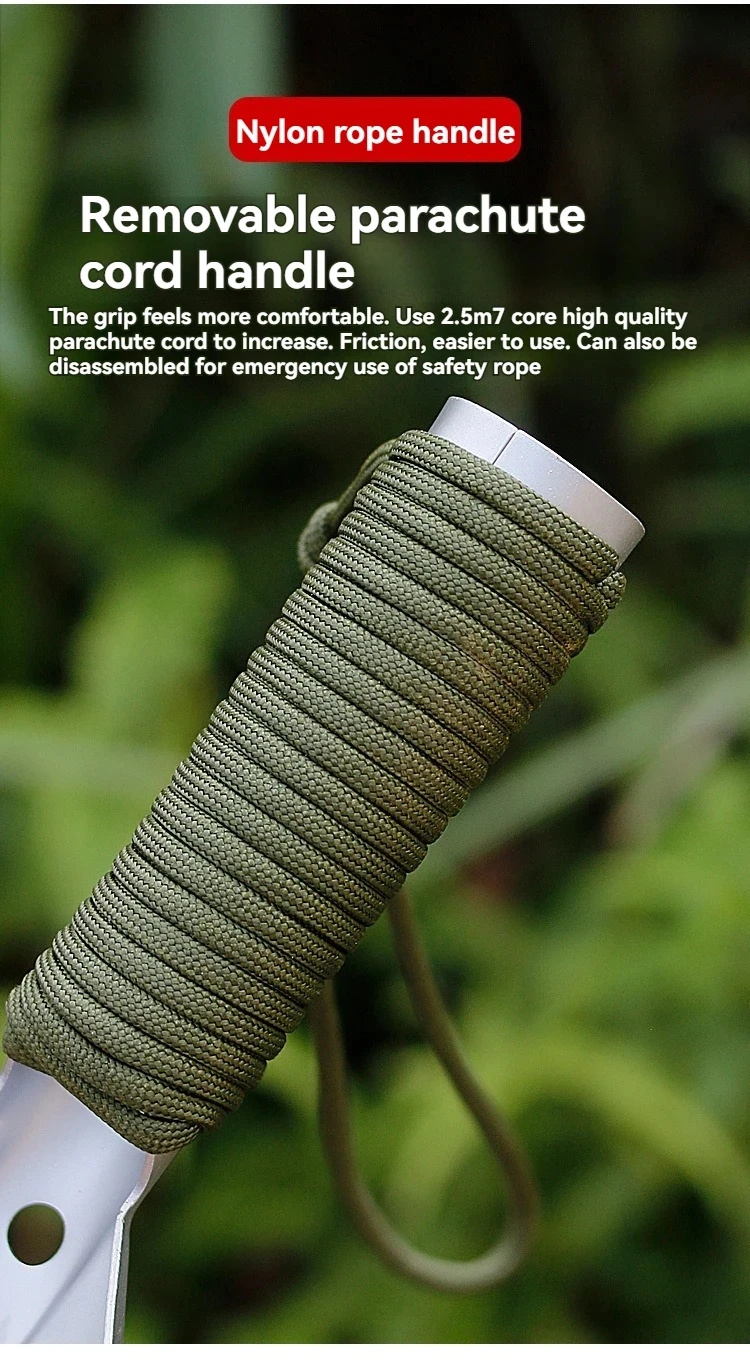 Portable Multifunctional Camping Hiking Survival Shovel 5