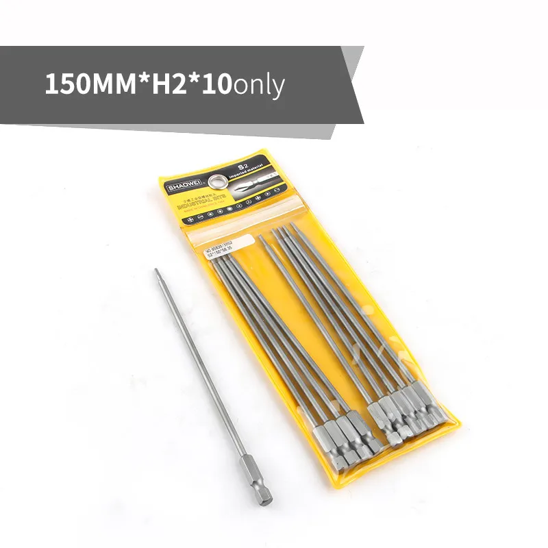 8/10Pcs 150mm Hex Head Allen Wrench Drill Bit Set Premium S2 Steel Drill Bit Quick Release Shank Magnetic Screwdriver Bit Set