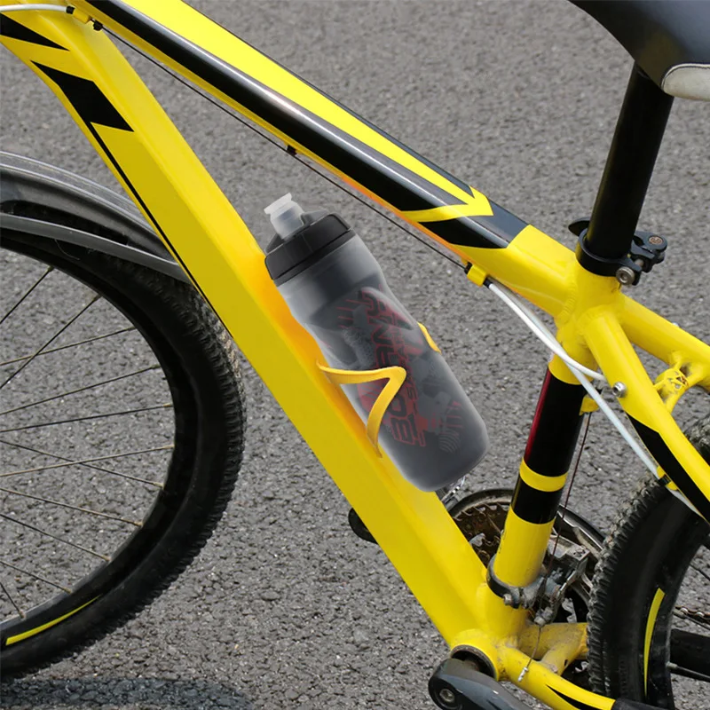 610ml Bike Water Bottle Thermal PP Mountain Cycling Water Bottle 610ml Heat Double-layer Insulated Sport Bott