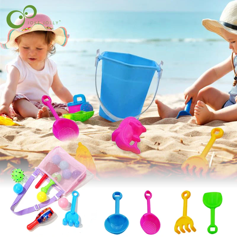 Collapsible Beach Sand Toys for Kids Travel Beach Toys for Kids with  Foldable Sand Bucket Beach Shovel Toys Kit for Toddlers