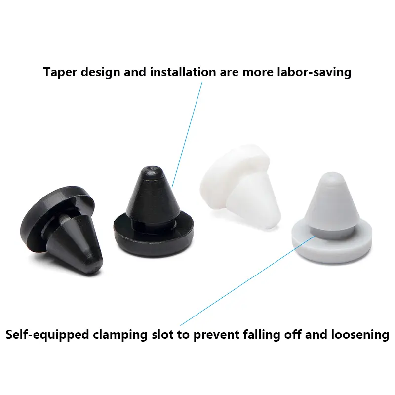 Silicone Plug Rubber Stopper T-plug Black Soft Match High Elasticity Cap Cover White Seismic Eyelet Muffling Thermostability - Image 5