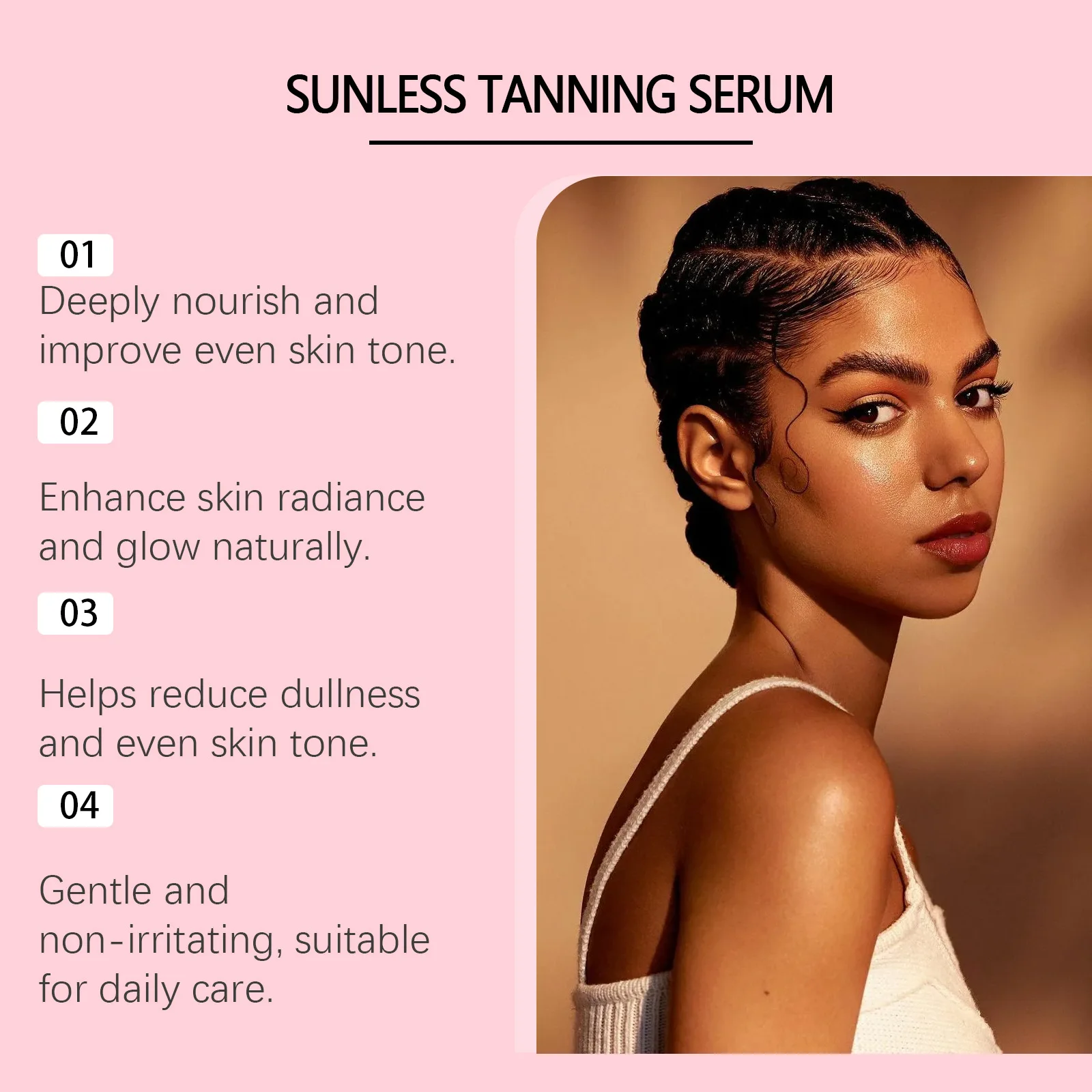 Tan Boosting Serum Tanning Enhancer Sunless Bronzing Accelerate Darkening Glow Brown Summer Beach Sexy Tone Self Tanner Essence