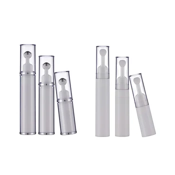 Small Portable Airless Pump Jars Empty Refillable Eye Cream Roller Bottle Serum Lotion Essential Oil Cosmetic Storage Container