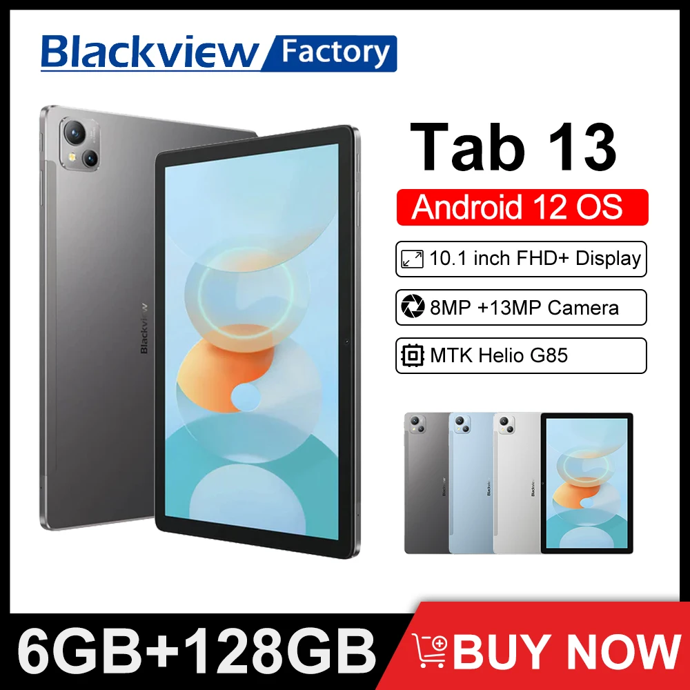 TABLETTE BLACKVIEW T13 128 GO 4G 10.1 6GO RAM Grise