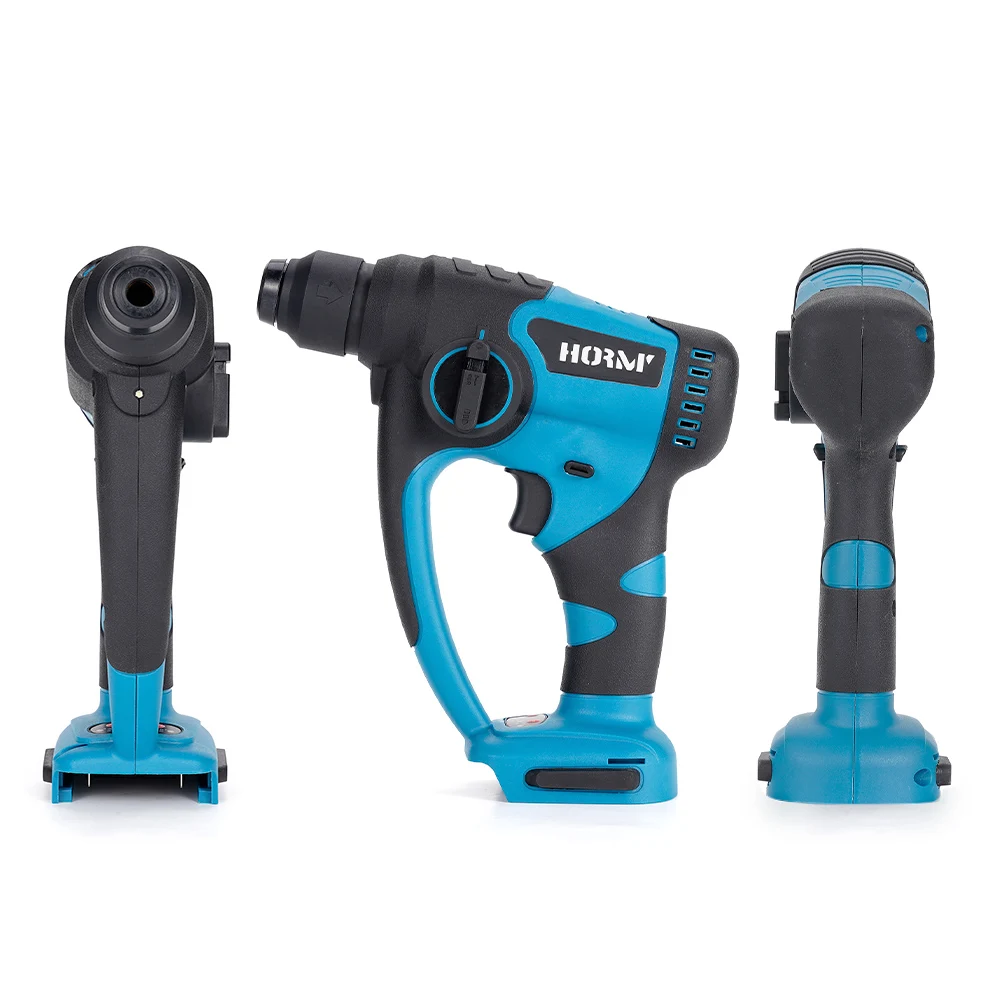 Hormy Brushless Rotary Rotary Hammer Concrete Light Duty Multifunctional Adjustable Speed Impact Drill For Makita 18V Battery 5