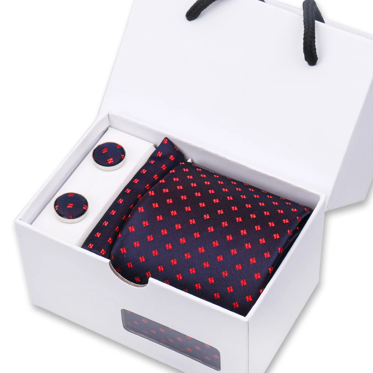Mens Tie Wine Paisley Striped Wedding Ties For Men Hanky Cufflinks Silk Neck tie Set Party Business Fashion Suit Accessories