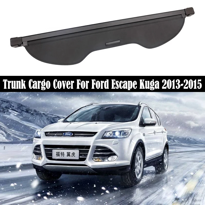 

Trunk Cargo Cover For Ford Escape Kuga 2013-2015 Security Shield Rear Luggage Curtain Partition Privacy Car Accessories