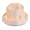 Desktop Stationery Organizer 9 Slots Stationery Storage Box 360 Degree Rotating Cute Pencil Cup Pot for Home Office School 4