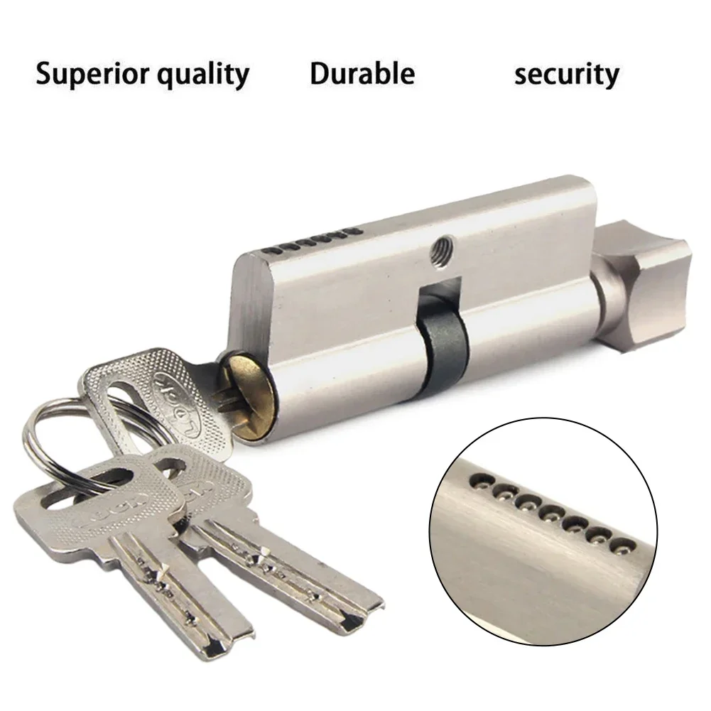 Door Lock Cylinder Small 70 Core Indoor Wooden Door Entrance 3Keys Door Hardware