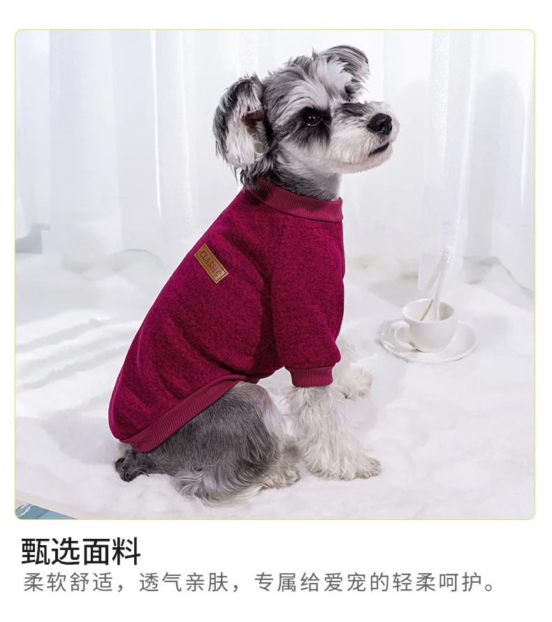 Cute Knitted Sweater for Dogs Warm Winter Jacket Cat Clothing Round Neck Pullover Pet Sweater for Small Medium Dogs Teddy,