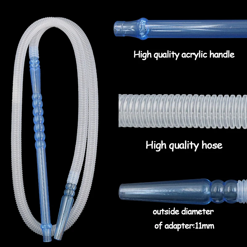 Disposable Hookah Hoses Plastic Handle Mouth Tips Plastic Pipe for Smoke Shisha Lounge Chicha Accessories 3