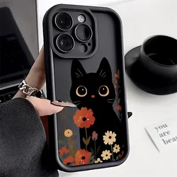 Charming Black Cat Soft Back Phone Case Cover - Samsung A06 5G (TYB - 325TY251021202)