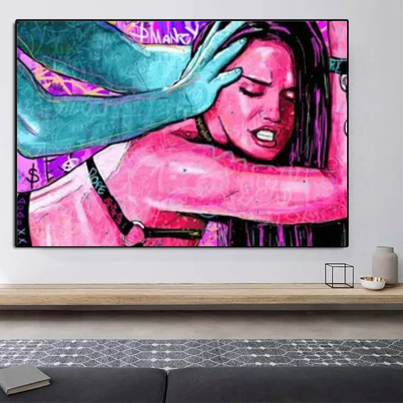 Abstract DIY 5D Diamond Painting Kit Sexy Love Cross Stitch Diamond Rhinestone Embroidery Full Mosaic Home Decor Gift