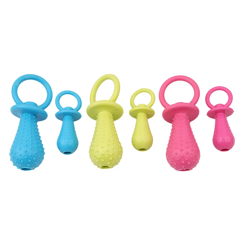 

1pc Rubber Nipple Toys For Dog Pet Resistant Chewing Teething Small Cat Puppy Cleaning Bite Pet Products