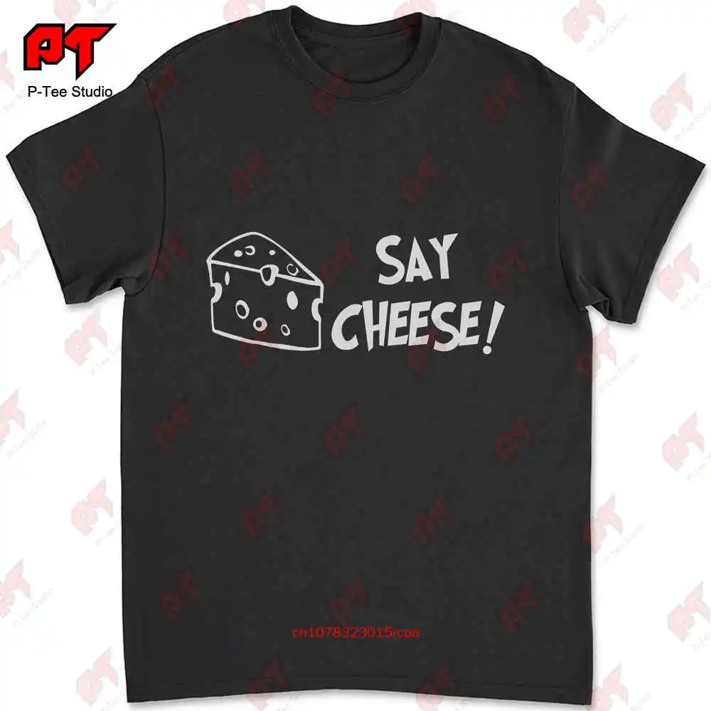 

Футболка с надписью Say Cheese Smile WX49