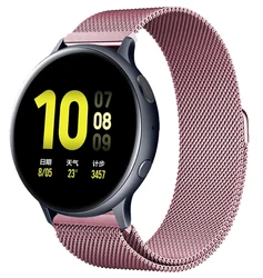 Sleek Milanese Loop Strap - Premium Universal Watchband Replacement, 20mm/22mm Adjustable Bracelet for 20mm (Rose pink)
