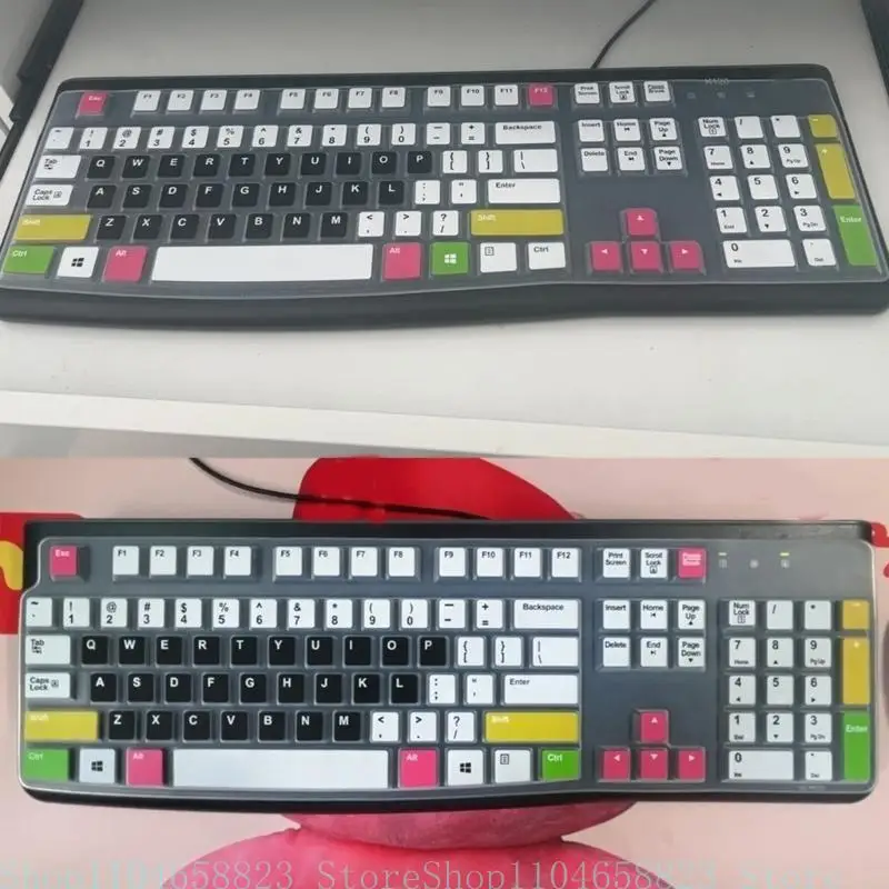 Dustproof Waterproof Transparent Silicone Keyboard Cover Protector