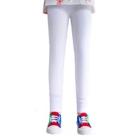 Girls Clothes Spring Leggings 2024 New Kids Pants Girls Milk Silk Slim Tight Pants Summer Candy Color Korean Children's Pants 2