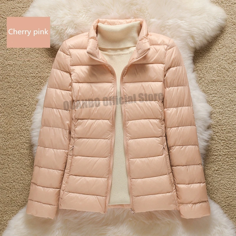Over Size 5xl 6xl 7xl Women Ultra Lightweight Packable Autumn Winter Warm Jackets 2023 New Arrivals Female Slim Short Down Coat