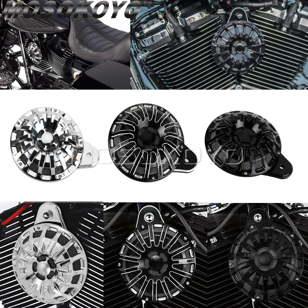 Motorcycle Horn Speaker Cover Kits For Harley Big Twin Softail Touring
