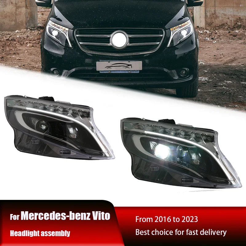 

Применимо к 16-23 Mercedes-Benz vito передняя фара в сборе модернизированная Vito с высокой оборудованной фотолинзой